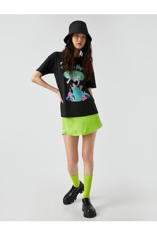 Koton Rick And Morty Lisanslı Baskılı Tişört Siyah 2sal10182ık