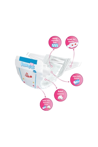 Paddlers Bebek Bezi 5 Numara Junior 208 Adet (11-18 Kg) Ekstra Jumbo Set