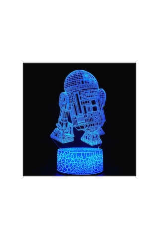 Tr 3d Optik İllüzyon Gece Lambası, Görsel Yaratıcı Led Masa Lambası Dokunmatik Kontrol 7 Renk Değişimi Usb İle Diğer