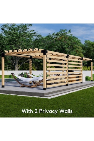 Denizwelding Pergola Seti Kamelya,teras,kış Bahcesi,garaj ,sundurma Weranda İcn90x90x2.5 12 Parca Siyah
