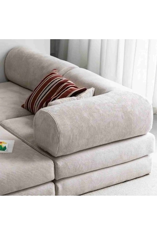 Nera L Koltuk Modern Ve Şık - Ergonomik Ve Konforlu Tasarım - Pufidik Koltuk Kahverengi