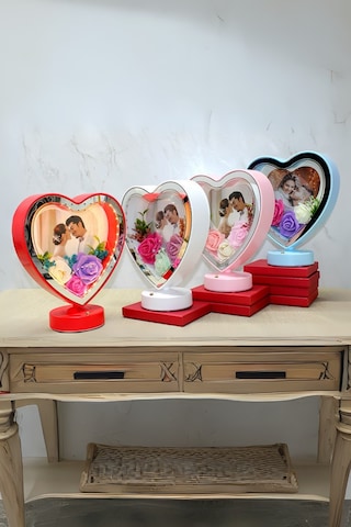 Büro Ev Ofis Hediyesi İçin 25x22cm Kapli Led Fotoğraf Çerçevesi