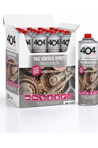 404 Pas Sökücü Sprey 200ml 30lu Koli 404 Pas Sökücü Sprey 200ml 30lu Koli