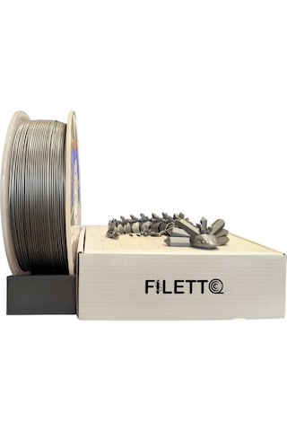 Filetto Pla+ Filament 1.75 MM 1 KG - Gümüş Gri