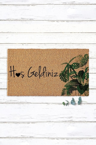 Hoş Geldiniz Koko Paspas Dış Kapı Paspası Kıl Paspas Ev Kapı Giriş Paspası Apartman Daire Paspası T3