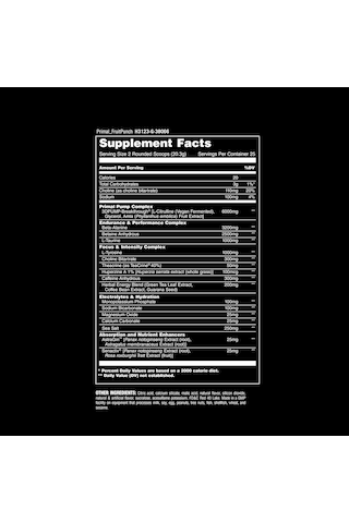 Universal Animal Primal Preworkout 507.5 Gr - 50 Servis