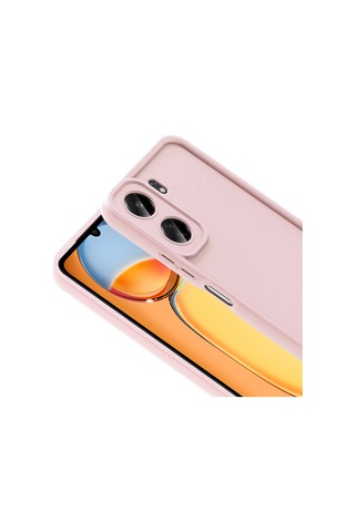 Xiaomi Poco C65 Kılıf Kamera Korumalı Zore Ananas Kapak Pembe