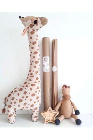 Büyük Yumuşak 1 Metre Oyuncak Peluş Zürafa. Uyku Ve Oyun Arkadaşı