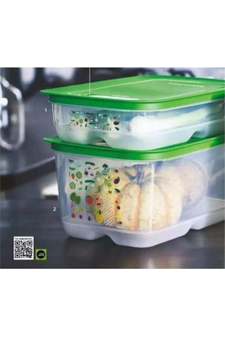 Tupperware Sera Serisi 4.4 L Ve 1.8 L 2'Li Yeşil Kap 7692807502770