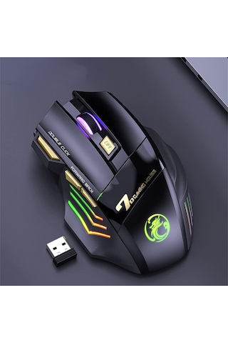 Valkyrie Imice Gw-X7 7 Tuşlu Sessiz 2.4g Wireless Bluetoothlu Şarj Edilebilir Kablosuz Gaming Mouse