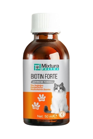 Pharma Biotin Forte Tüy Sağlığını Destekleyici Multivitamin Damla Kedi Ve Köpek Tüy Dökülmesini Önleyici