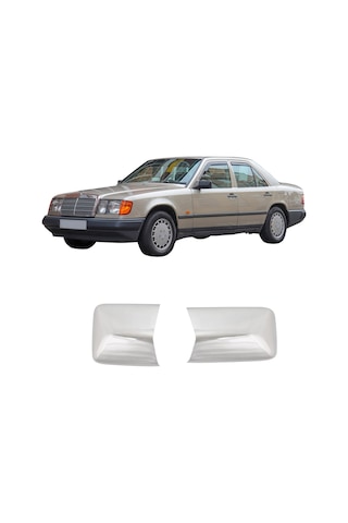 Mercedes W124 Uyumlu Krom Ayna Kapağı 2 Parça Paslanmaz Çelik