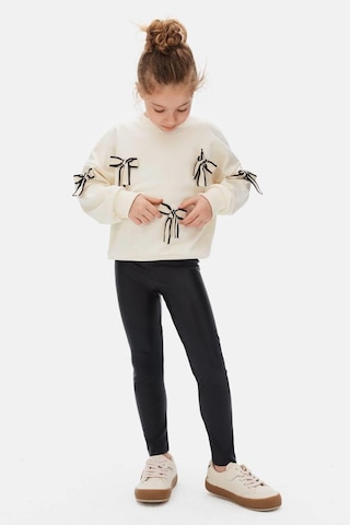 Nk Kids Kız Fiyonklu Tayt Takım 25knk3950859525 Ekru