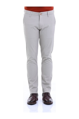 Hatemoğlu Gri Regular Fit Düz Paça Kanvas Pantolon Gri