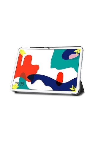 Huawei Uyumlu Matepad 10.4 Zore Smart Kapak Standlı 1-1 Kılıf-Lacivert