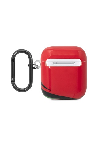 Airpods Uyumlu Kılıf Ferrari Lisanslı Iml Baskılı Klasik Logolu Kılıf Kırmızı