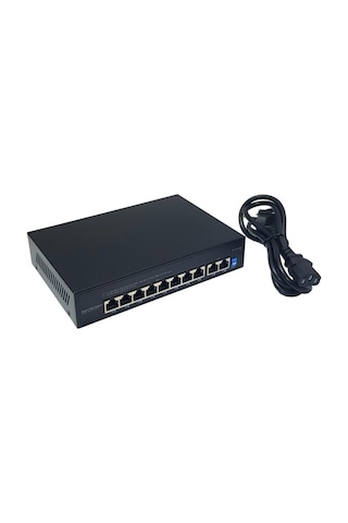 Herz 8 Port Poe Switch + 2 Port Uplink Gigabit