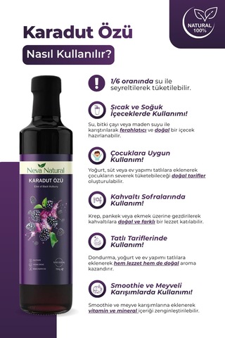 Nutriwow Karadut Özü Dogal İçerikli Şeker İlavesiz 700 G