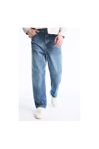 Defacto Baggy Fit Düz Paça Yıkama Efektli Jean Pantolon I7295ax26aunm28 Mavi-nm28