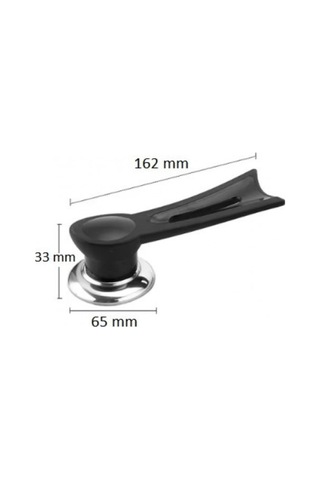 Busstier Dikey Tasarım Tencere Kapağı Kolu, Siyah Metal, Isıya Dayanıklı Ve Ergonomik Tasarım, Kolay Montaj, Daya Çok Renkli
