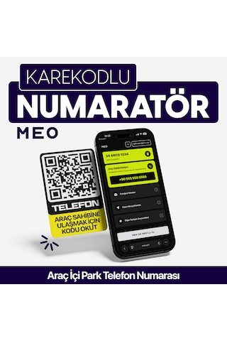 Karekodlu Araç Numaratörü - Araç İçi Park Telefon Numarası