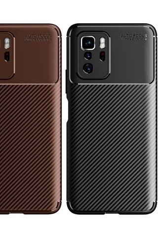 Xiaomi Poco X3 Gt Kılıf Karbon Silikon Case