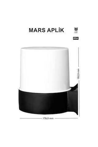 Mars Aplik Bahçe Lambaları Duvar Aplik Aydınlatma Bahçe Lambası