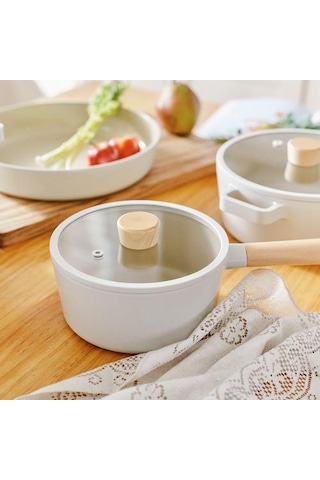 Neoflam Fika Cam Kapaklı 18Cm Sos Tenceresi