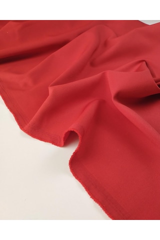 Kırmızı Renkte Krep Kumaş En 140 Cm X Boy 315 Cm -10057 10