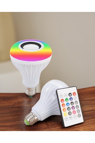 Kablosuz Bluetooth Hoparlör, Led Lambalı