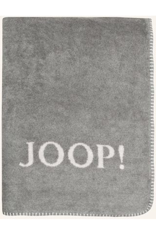 Joop Uni Doubleface Battaniye 150x200 Cm Çift Taraflı Yumuşak Doku Ve Zierstich Detay Pamuk Battaniye Gri 150 X 200 Cm
