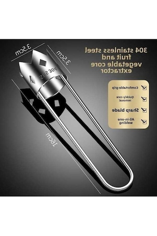 Fortunelane 304 Paslanmaz Çelik Meyve Sebze Çekirdek Çıkarıcı Elma Armut Çekirdek Kaldırıcı Ev Fırın Pratik Hafif Taşınabilir Mut