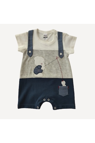 Erkek Bebek Ikili Tulum Yumoşlu Gri