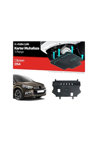 Citroen Ds4 Çelik Karter Muhafaza Koruma 2010 2011 2012 2013 2014 2015 2016 2017 2018 2019 2020 2021