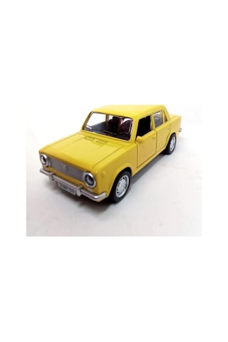 Oyuncak Metal Model Araba 1/36 Çek Bırak Sarı Hacı Murat 124