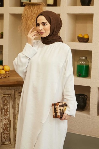 Neways 6394-standart Tunik Beyaz
