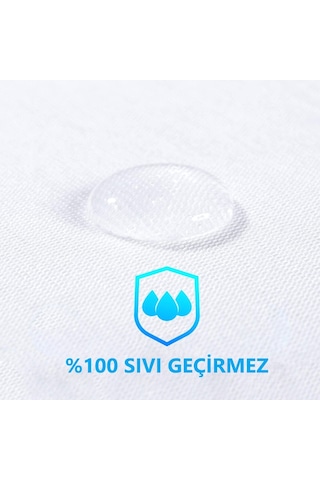 Dört Mevsim Tek Kişilik Alez Fitted Sıvı Geçirmez Yatak Koruyucu (435604955)