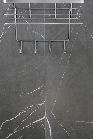 Lif ve Kese Askılığı - Krom Paslanmaz Metal Banyo Köşeliği, Duş Rafı ve Duş Askılarına Uyumlu