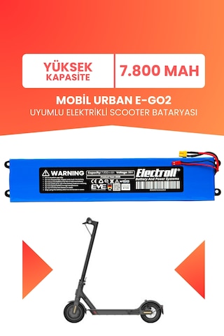 Mobil Urban E-go2 Batarya Yüksek Kapasite 36v 7.800mah
