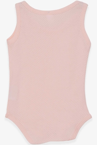 Breeze Kız Bebek Çıtçıtlı Body Jakarlı 9 Ay-3 Yaş, Somon-somon Somon
