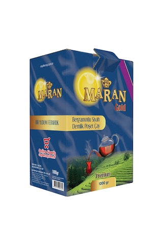 Maran Bergamotlu Siyah Çay Demlik Poşet 1 KG