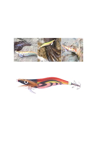 Homyl Balıkçılık Kancası Yemleri Kalamar Jig Lures Stil-f