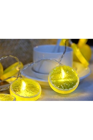 2m 10 Led Pilli 2 Kademeli Limon Led Işık Mz-304 Çok Renkli