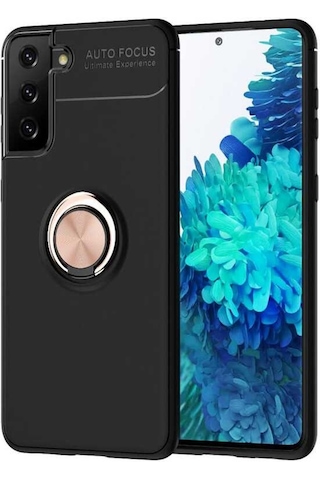 Samsung Uyumlu Galaxy S21 Kilif Yüzüklü Magnetli Ravel Case 392473439