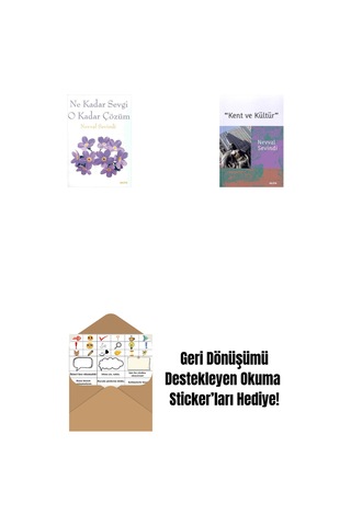 Ne Kadar Sevgi O Kadar Çözüm + Kent Ve Kültür + Okuma Sticker'ları