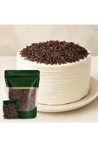 Dolceluna Bitter Rende Çikolata 1 Kg - Pastacılık Ve Tatlı Süslemeleri İçin
