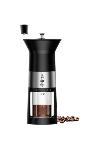 Bialetti - Manuel Kahve Değirmeni - Paslanmaz Çelik - Mat Siyah Çok Renkli