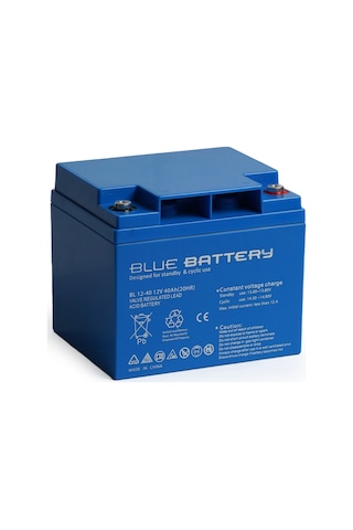 Blue Battery 12v 40 Amper Bakımsız Kuru Akü Ups Aküsü