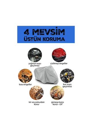 Honda Msx 125 Motosiklet Brandası Çadır Örtü - Miflonlu