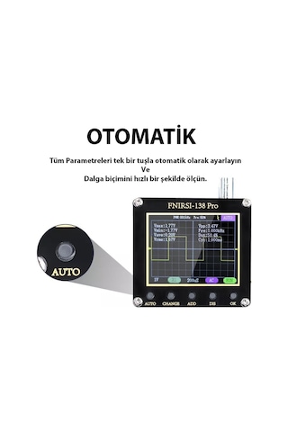 Fnirsi 2.4 Inç 138PRO El Tipi Taşınabilir Osiloskop
